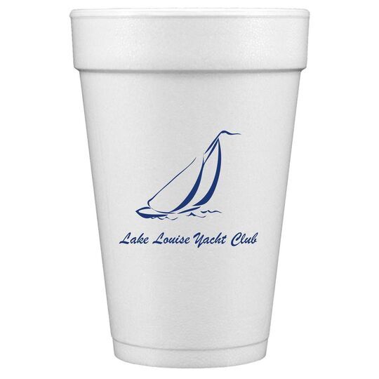 Sailboat Clipper Styrofoam Cups